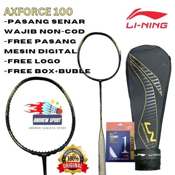 RAKET LINING BADMINTON BULUTANGKIS LINING AXFORCE 100 ORIGINAL