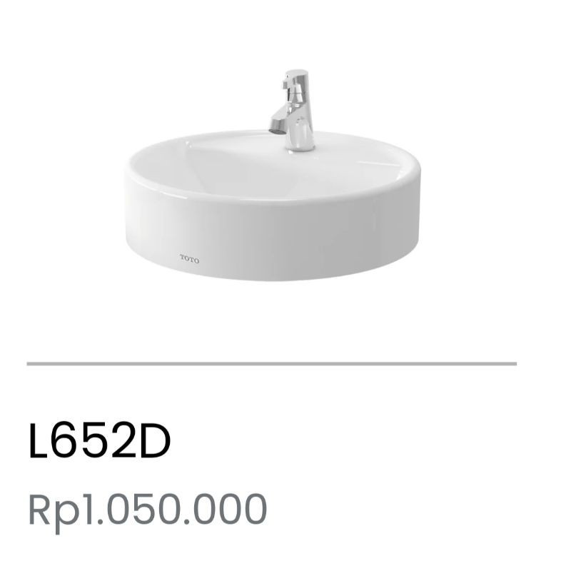 WASTAFEL TOTO KONTER KAPAL L652D