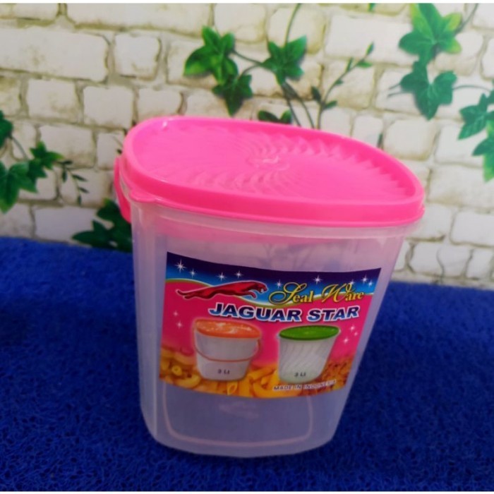 Toples Segi 3L / Toples Plastik / Toples Kue / Toples Lebaran