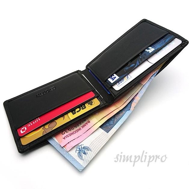Dompet Kulit Pria Tipis Mini Slim Wallet (Kulit Sapi Asli)