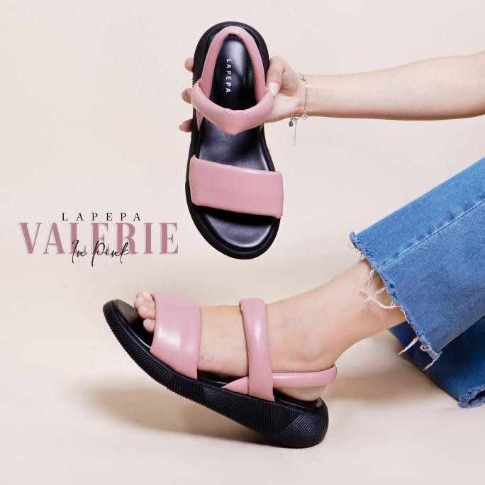 Sandal Sepatu Wedges Wanita Casual Lapepa Valerie Sepatu Sandal Cewek