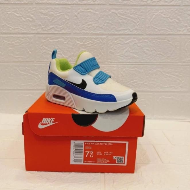 SEPATU KIDS NIKE AIR MAX 90 BLUE WHITE ORIGINAL VIETNAM BNIB  DHIASARI5