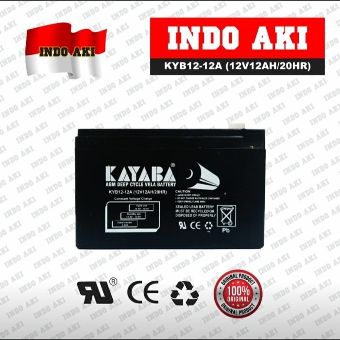 NEW Aki/Baterai(Accu/Battery) Kering(MF) VRLA(UPS) Alt. 12V10Ah 12V 10Ah