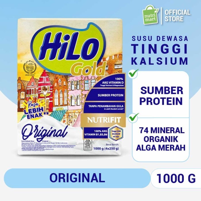 

Hilo Gold Plain 1000Gr - Susu Tinggi Kalsium