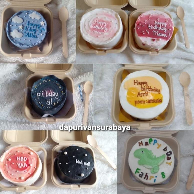 

New Bisa Dadakan Bento Cake Korean Cake Mini Diameter 10Cm Terlaris