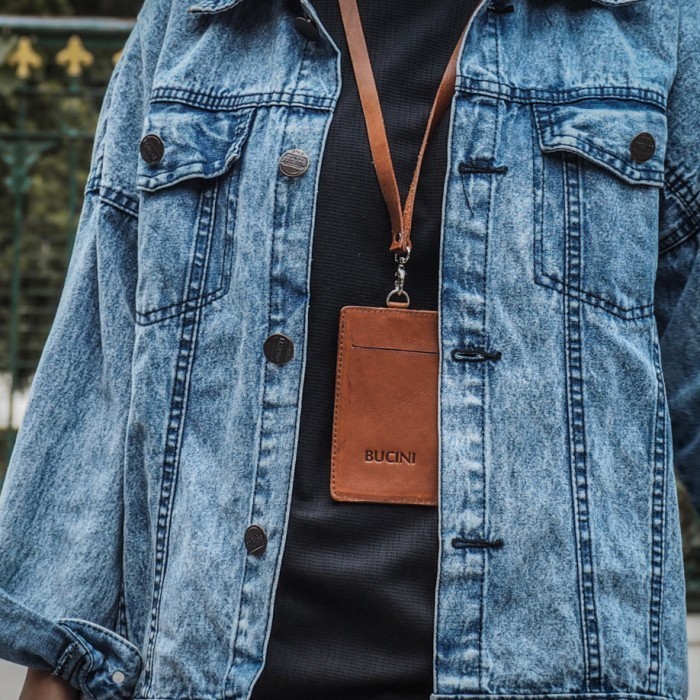 

BARANG TERLARIS BUCINI ID Card Holder Kulit Asli - ID Card H