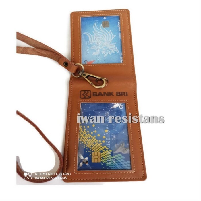 

BARANG TERLARIS ID Card Holder Kulit Asli,Name Tag Kulit ,Name Tag Holder Costum BC