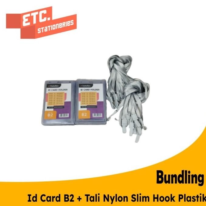 

Paket Bundling Id Card B2 + Tali Nylon Slim Hook Plastik (Cbt-Nylk) Kualitas Premium