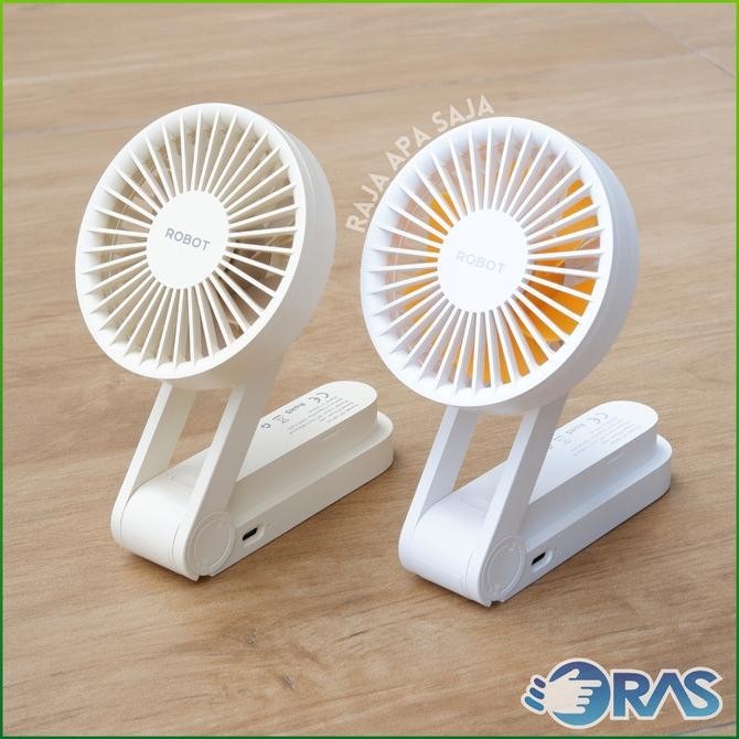 Bigsale Kipas Angin Kecil Mini Fan Portable Lipat Usb Bisa Holder Hp Robot