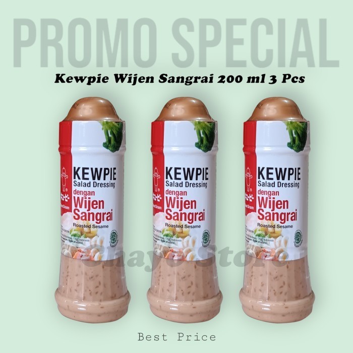 

Kewpie Wijen Sangrai 200 ml 3 Pcs Roasted Sesame Saus Dressing Promo