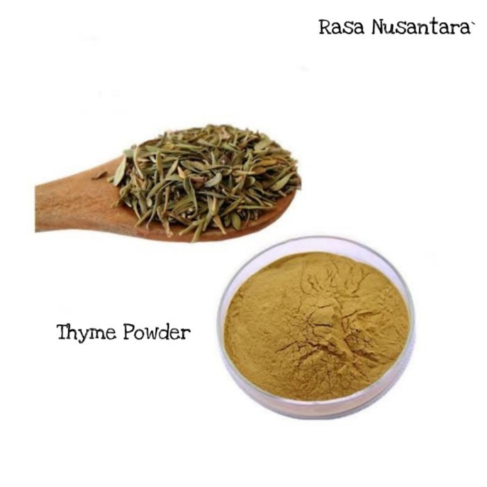 

Thyme Powder 500 Gram ( Thyme Bubuk 100% Murni )