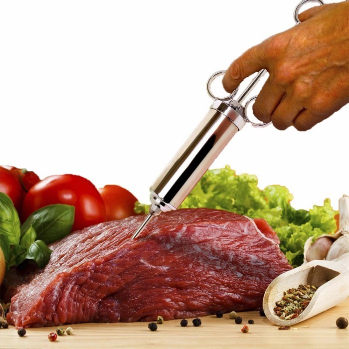 

Suntikan Alat Suntik Bumbu Daging Ayam Flavour Seasoning Injector 20Z