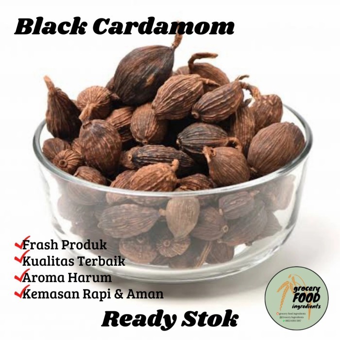 

Cao guo Amomum tsaoko Chinese Black Cardamom Kapulaga Hitam 500gram