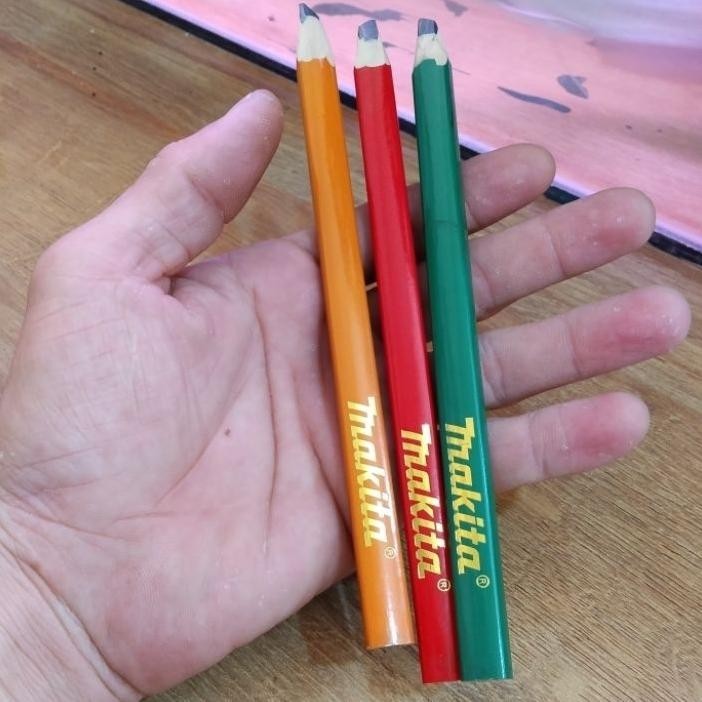 

Pensil Makita Panjang 18Cm / Pensil Tukang Merk Makita Asli Q55