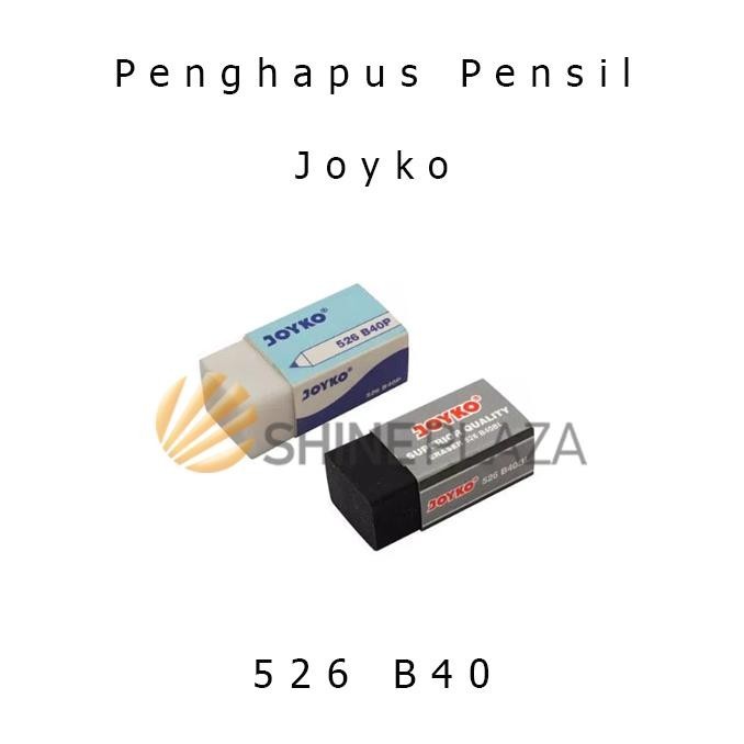 

Penghapus Pensil Putih Hitam Kecil Joyko 526 B40 - Pencil Eraser Joyko Q263