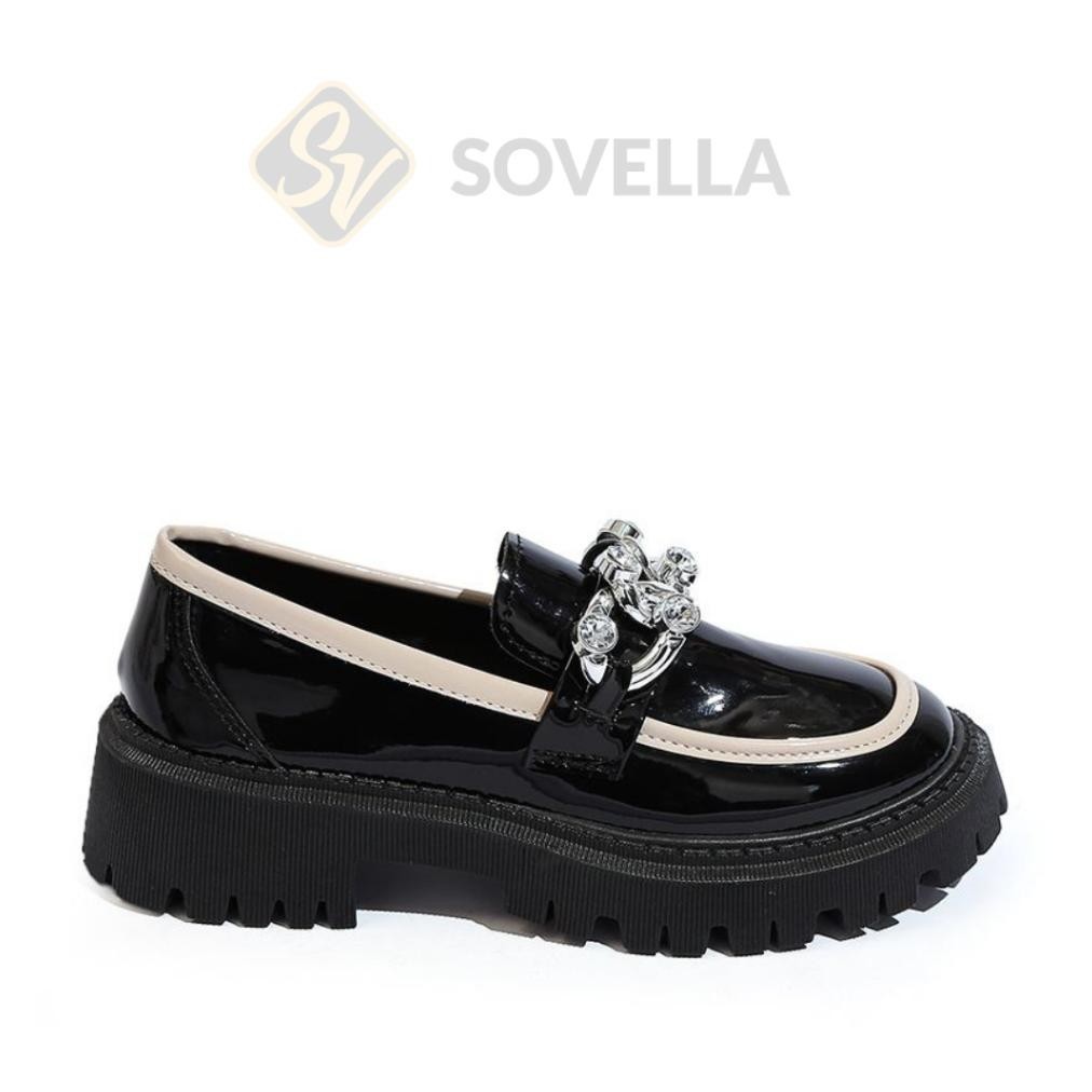 SOVELLA LORIS SEPATU WANITA PANTOFEL KERJA HITAM SHOPEE