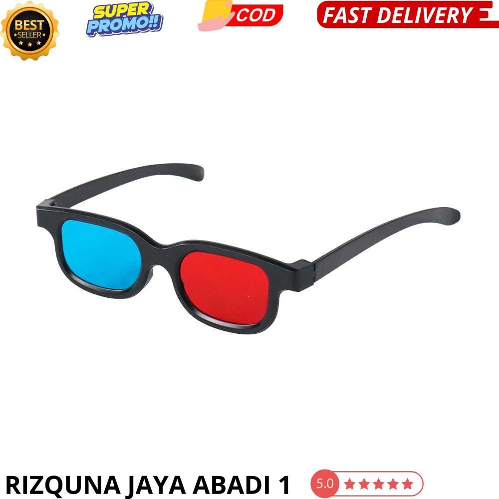 Kacamata 3D Cinema Movie Bioskop Plastic Frame Glasses - H3