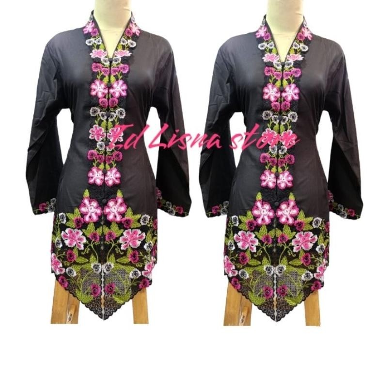 Realpict Kebaya Encim Dewasa Kebaya Encim Betawi Kebaya Encim Modern Baju Encim Kebaya Encim Bordir 