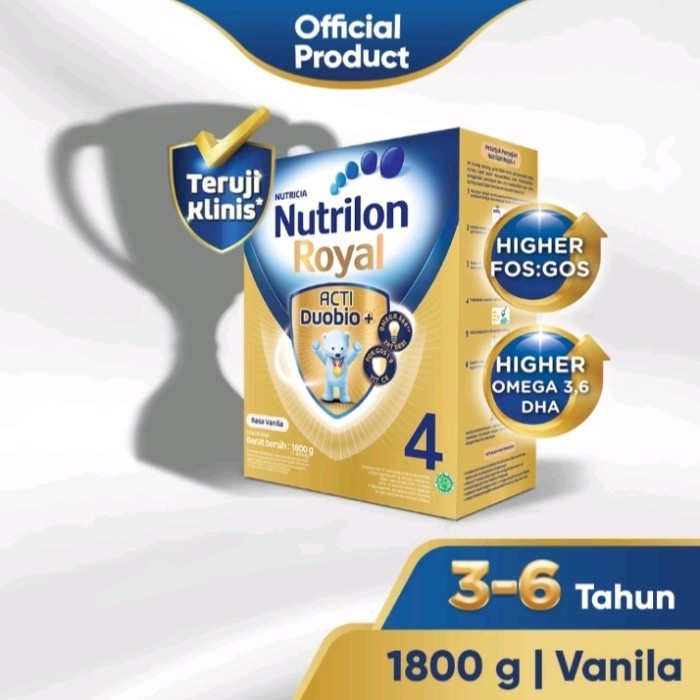 

Nutrilon Royal 4 Usia 3-6 Tahun Rasa Vanila 1800 Gr