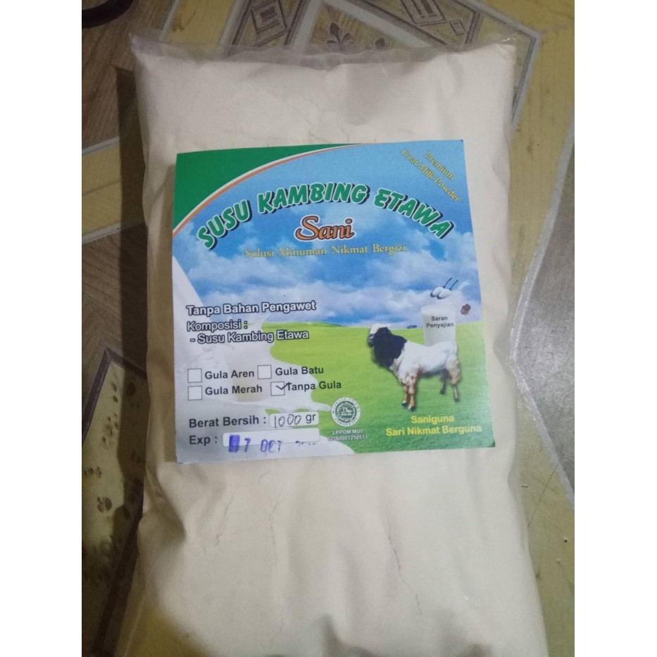 

Susu Bubuk Kambing Etawa Tanpa Gula 1000Gr
