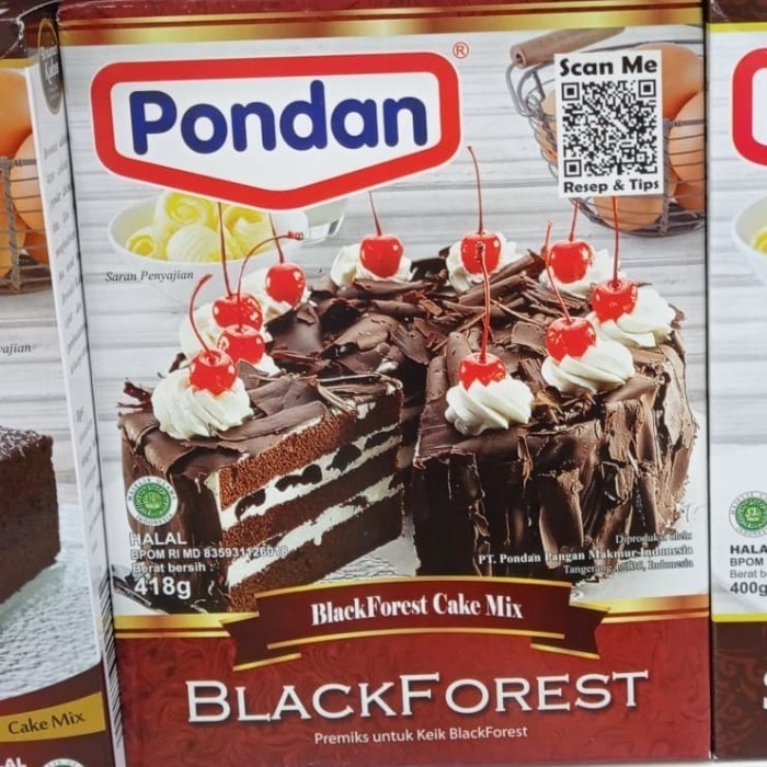

SALE pondan blackforest cake 400gr