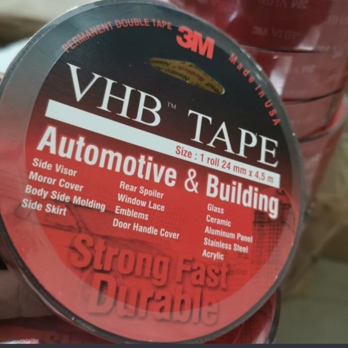 

HOT SALE Double tape 3m VHB merah 24mm x 4,5m