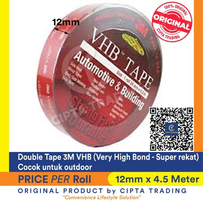 

3M VHB Tape (Double Tape- 12mm x 4,5 m) HOT SALE