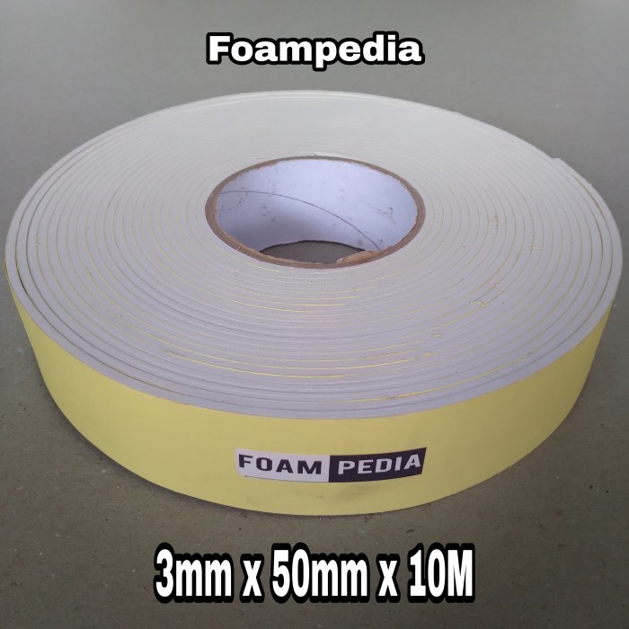 

Single Foam Tape Putih 3 mm x 50 mm x 10 M HOT PROMO
