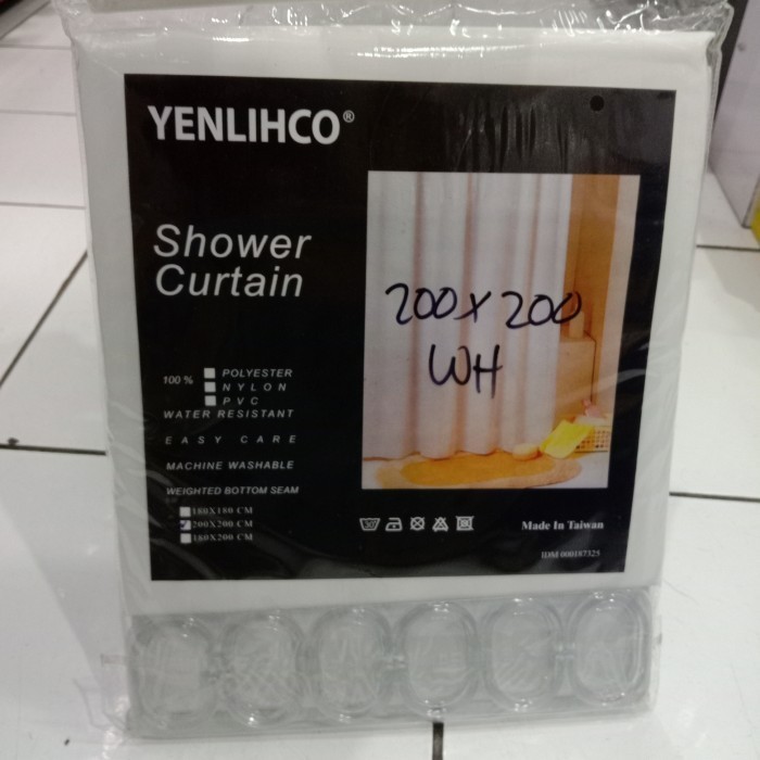 shower curtain gorden kamar mandi 200cm kain tirai ruang ganti 2meter