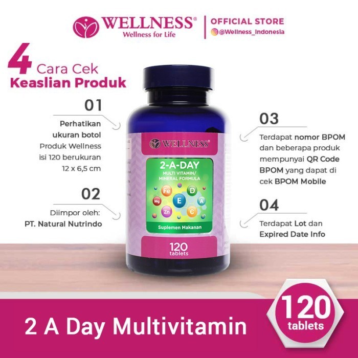 Wellness Multivitamin/Mineral 2-A-Day [120 Tablets]