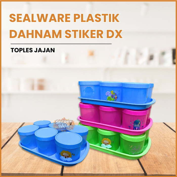 TOPLES NATO - Besar Set Nampan Toples / Toples Snack Kedap Udara
