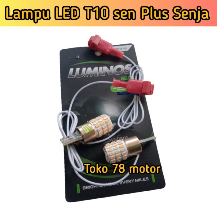 Lampu LED Sen sein Plus senja T10 Nmax Aerox Pcx Adv unversal Luminos