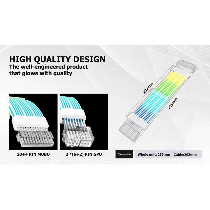 Venomrx 24 Pin Argb Psu Extension Cable