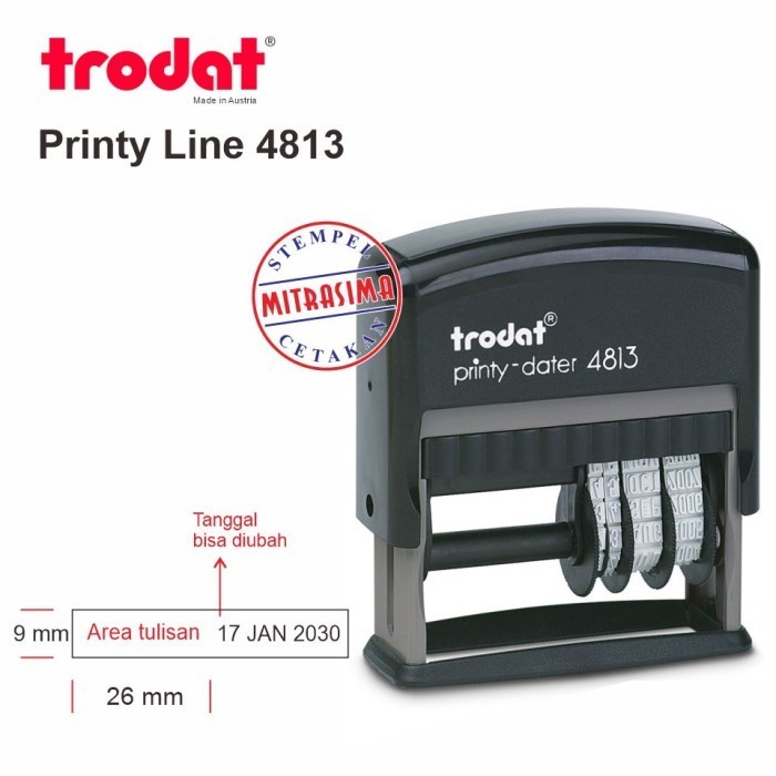 

Terlaris Stempel Trodat 4813 ( Model Persegi dengan Tanggal ) SALE
