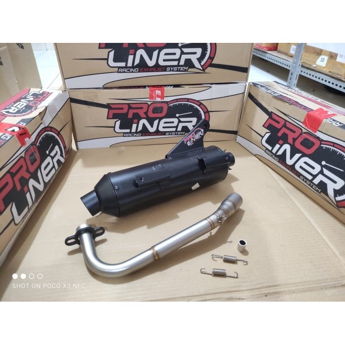 Knalpot Proliner Standard Racing Mio Old Sporty Soul Karbu Fino