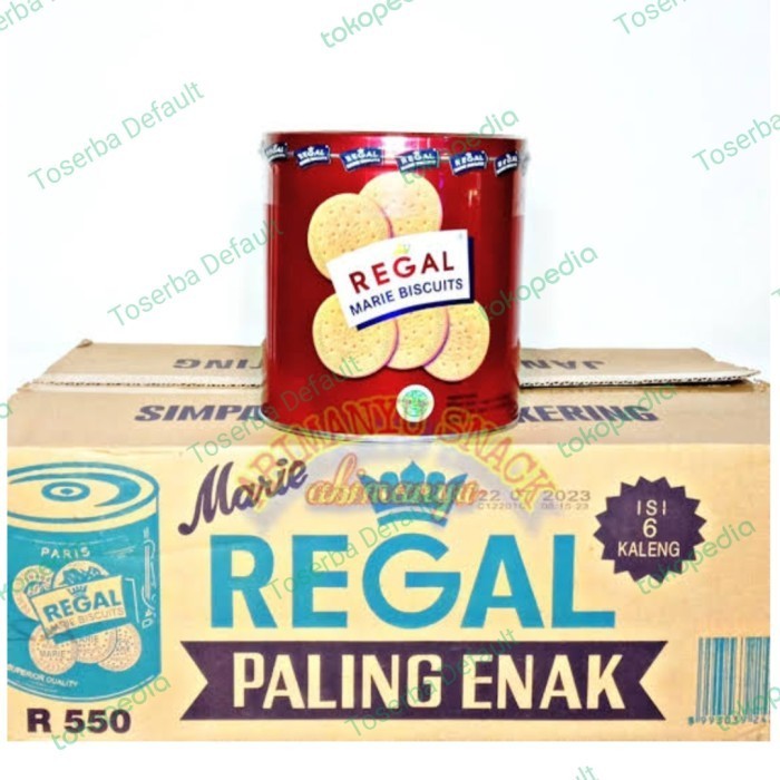 

hanya disini] [1 KARTON = 6 Kaleng @550 gram] Regal Marie Biscuits Biskuit