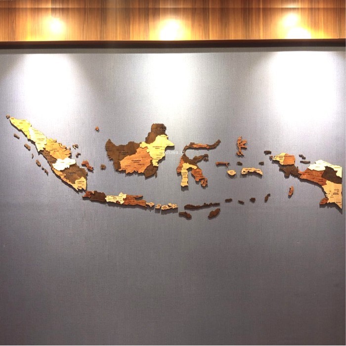 Hiasan Dinding Peta Indonesia / Wall Decor Peta Indonesia Xl