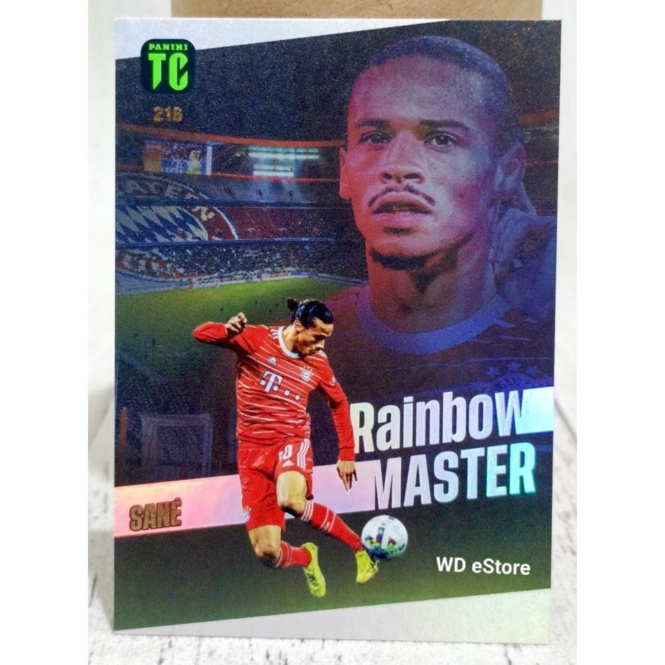 [WDE] 23 Kartu Bola Foil Panini TC Rainbow Master, Bayern Munchen Leroy Sane