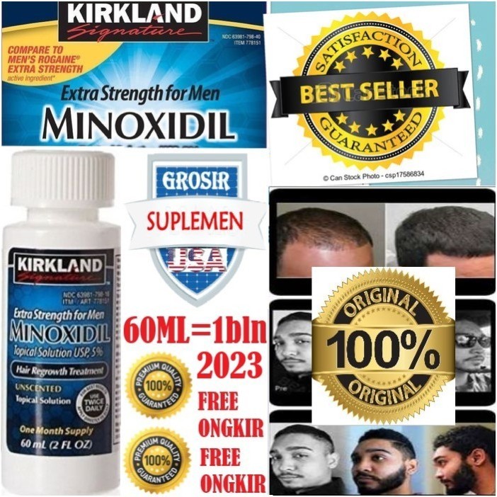 MINOXIDIL 5% OBAT PENYUBUR JAMBANG KUMIS JENGGOT BREWOK BIOTIN VITAMIN