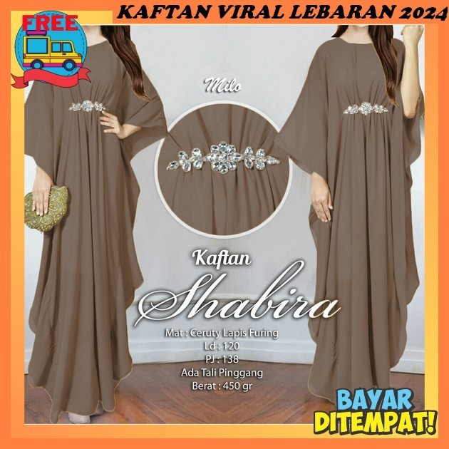 Kain Kaftan Wanita Terbaru 2024 Kondangan Kaft Bj Gams Dress Korean Style Muslim Remaja Kaftn Abya K
