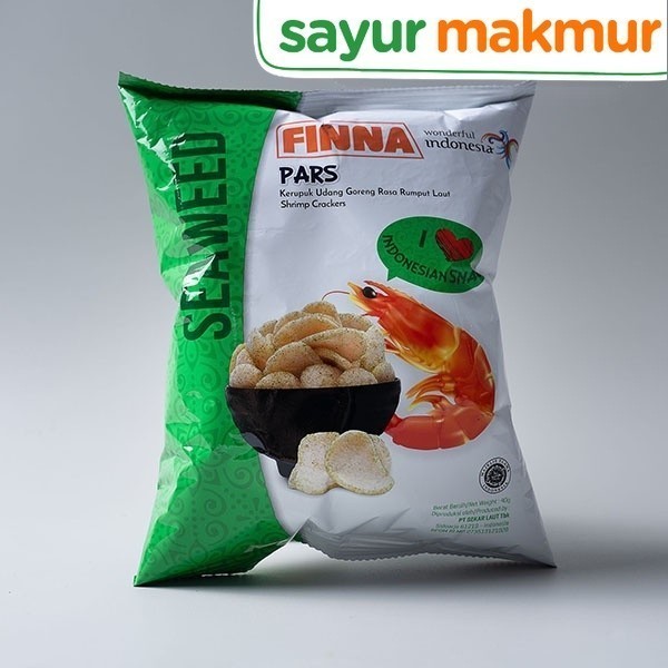 

Finna Pars Kerupuk Udang Rumput Laut 40 gram Sayurmakmur