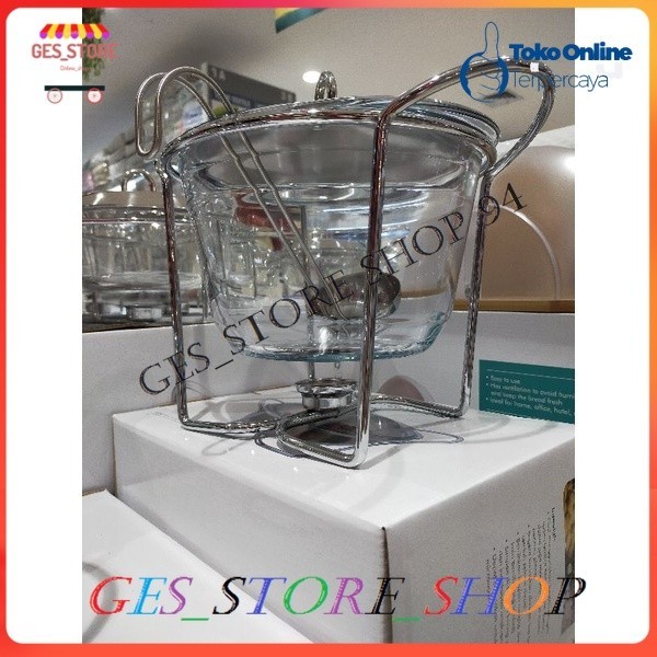 Delicia Food Warmer Mangkuk Kaca Ghangat Sup 4 Ltr/Ghangat Makanan Food Warmer/Food Warmer Prasmanan