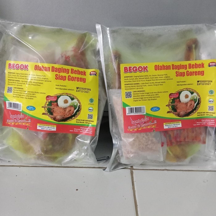 

Uinn - Begok Bebek Goreng Utuh Siap Goreng - Vakum Frozen Food