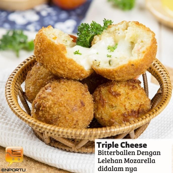 

Uinn - Triple Cheese Bitterballen Isi Mozarella Isi 9 Pc - Frozen Food