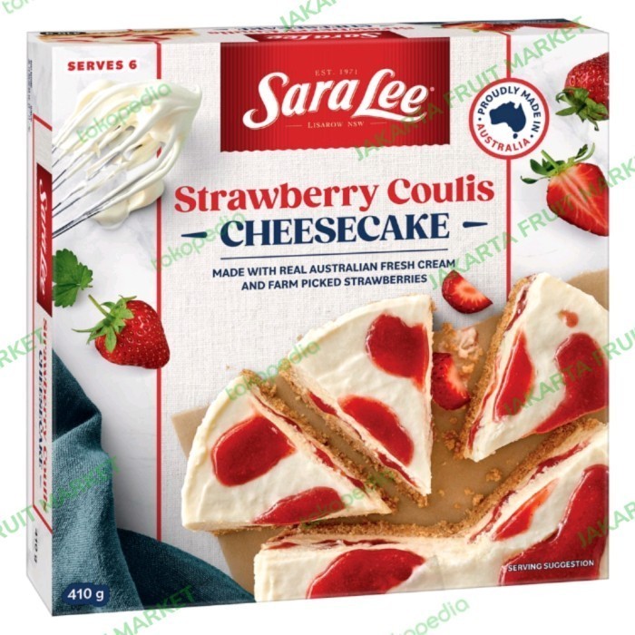 

Uinn - (Frozen Food) Sara Lee Strawberry Coulis Cheesecake 410Gr