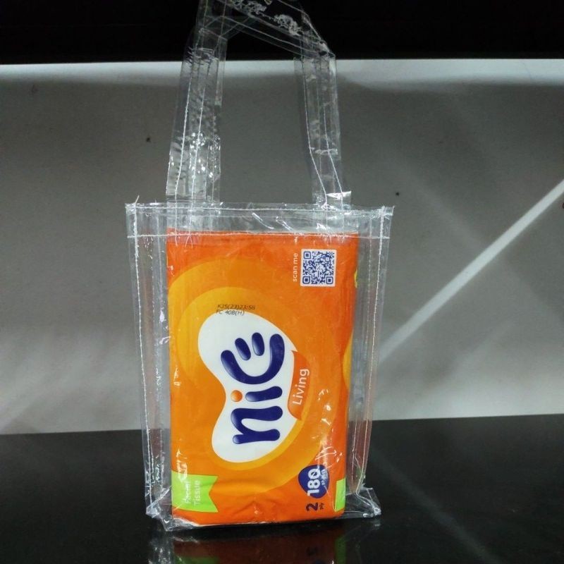 

Goodie bag uk 15 x 5 x 20 cm / Tas mika transparan / Tas Souvenir