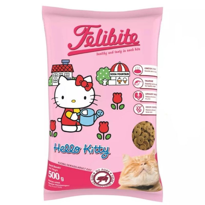 Felibite Cat 20kg Tuna //20 kg 1 karung Bentuk donat rasa ikan tuna No Pork Makanan kucing adult