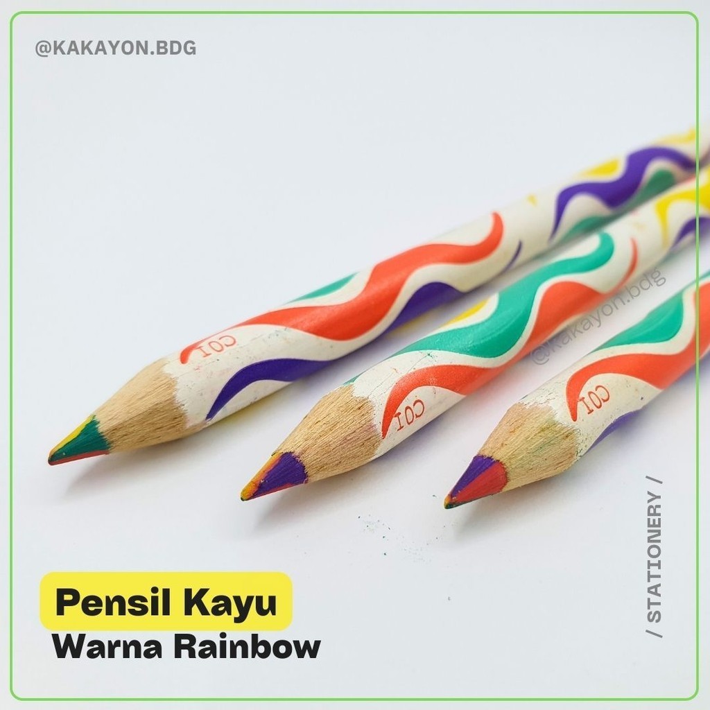 

Pensil Kayu Warna Rainbow Berbagai Warna
