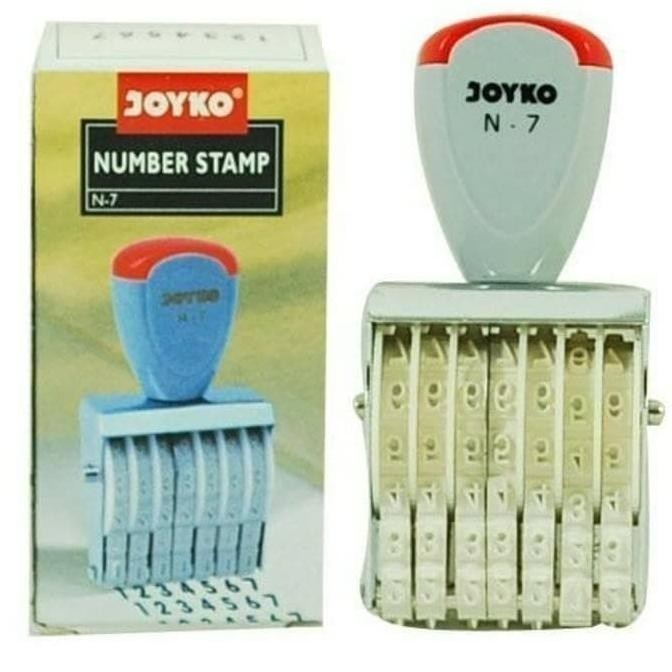 

Stempel Nomor / Number Stamp Joyko N-7 7 Digit ilmi__77