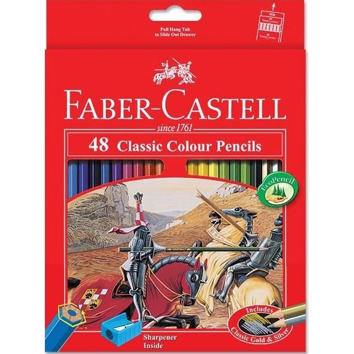 

Pensil Warna Faber Castell 48 Warna Panjang Classic ilmi__77